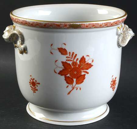 Chinese Bouquet Rust (AOG) 6" Cachepot