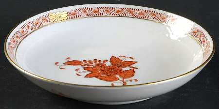 Chinese Bouquet Rust (AOG) Saucer for Flat Cup
