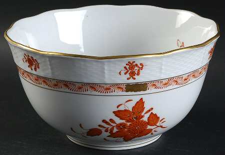 Chinese Bouquet Rust (AOG) 7" Round Vegetable Bowl
