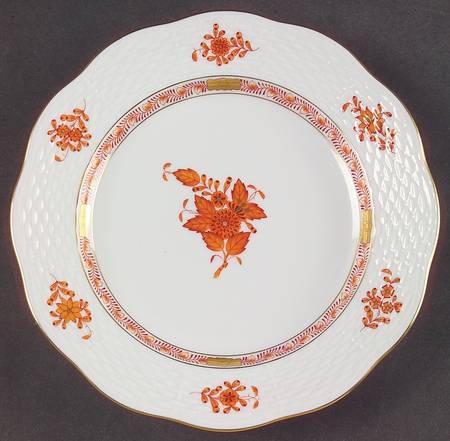 Chinese Bouquet Rust (AOG) Salad Plate