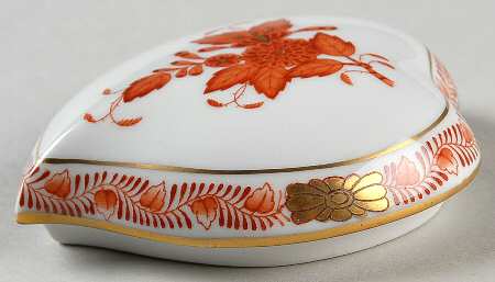 Chinese Bouquet Rust (AOG) Lid for 3" Heart Shape Bon Bon