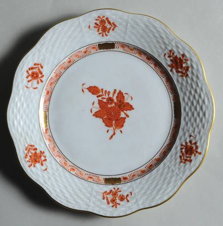 Chinese Bouquet Rust (AOG) Salad Plate