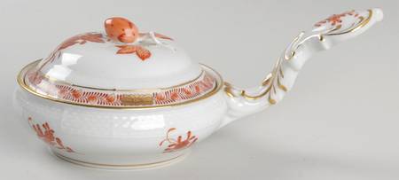Chinese Bouquet Rust (AOG) Patty Pan & Lid by Herend