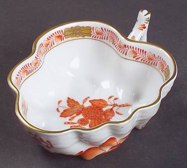 Chinese Bouquet Rust (AOG) Nappy by Herend