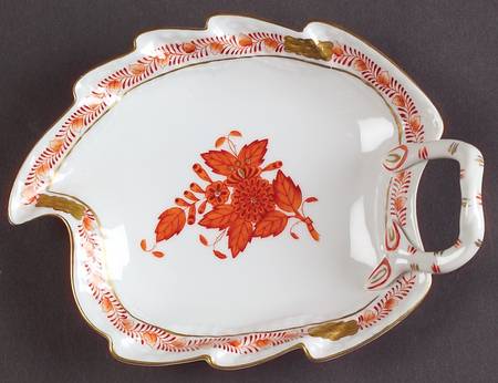 Chinese Bouquet Rust (AOG) Small Leaf Dish