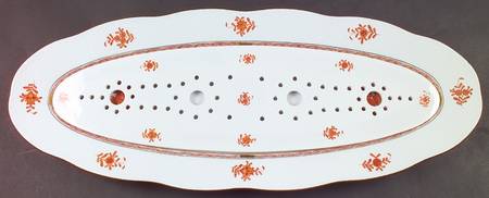 Chinese Bouquet Rust (AOG) 23" Fish Platter