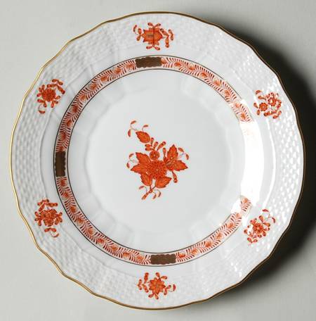 Chinese Bouquet Rust (AOG) Dessert/Pie Plate