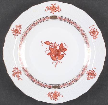 Chinese Bouquet Rust (AOG) Dessert/Pie Plate
