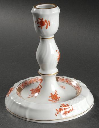 Chinese Bouquet Rust (AOG) Tall Candlestick