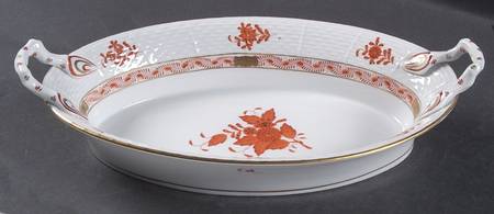 Chinese Bouquet Rust (AOG) Bread Tray