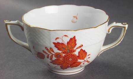 Chinese Bouquet Rust (AOG) Flat Bouillon Cup