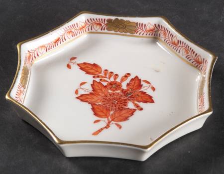Chinese Bouquet Rust (AOG) Octagonal Ashtray