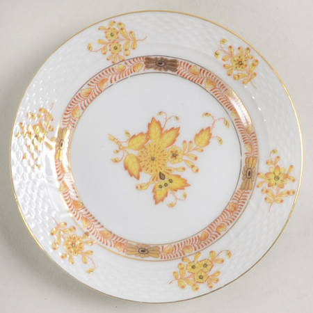 Chinese Bouquet Yellow (AJ) Small Bread & Butter Plate