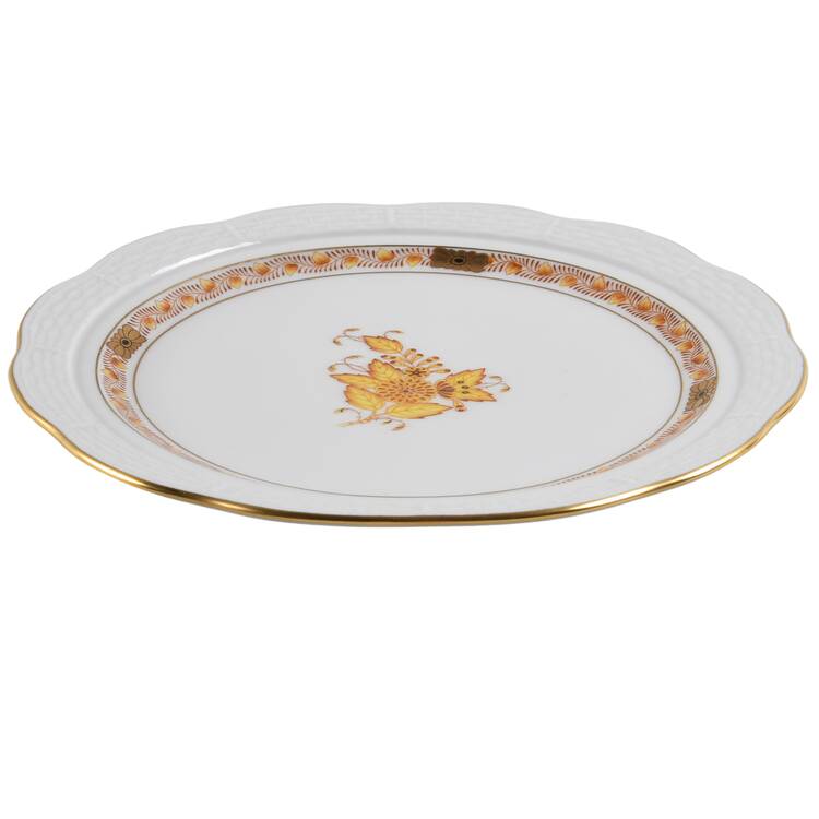 Chinese Bouquet Yellow (AJ) Muffin Dish No Lid