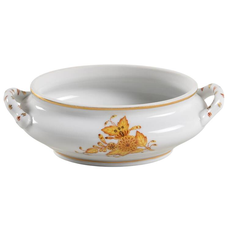 Chinese Bouquet Yellow (AJ) Mini Tureen No Lid