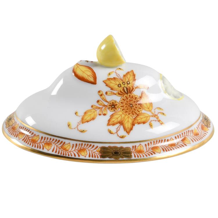 Chinese Bouquet Yellow (AJ) Lid for Mini Tureen