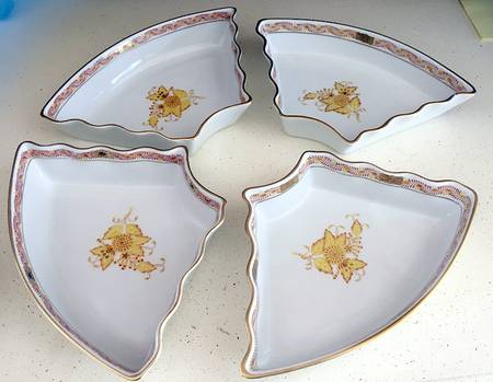 Chinese Bouquet Yellow (AJ) Individual Side Section for 7 Piece Hors d'Oeuvre