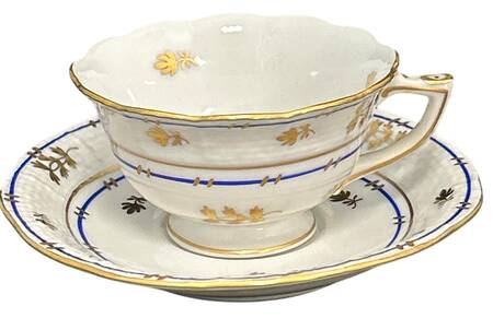 Coronation (Bat) Footed Demitasse Cup & Saucer Set