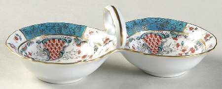 Cornucopia (Tca) Twin Salt Dip W/Center Handle