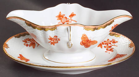 Fortuna (Vboh) Gravy Boat with Attached Underplate