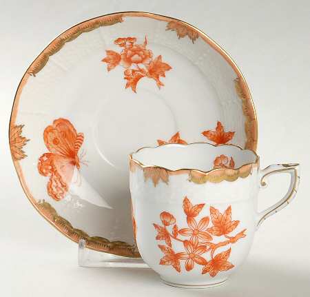 Fortuna (Vboh) Flat Demitasse Cup & Saucer Set