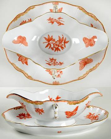 Fortuna (Vboh) Gravy Boat with Attached Underplate