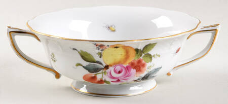 Fruits & Flowers (BFR) Footed Cream Soup Bowl