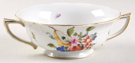 Fruits & Flowers (BFR) Footed Cream Soup Bowl