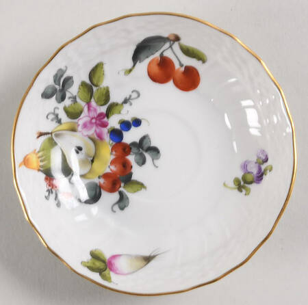 Fruits & Flowers (BFR) Saucer for Flat Demitasse Cup