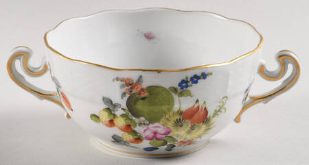 Fruits & Flowers (BFR) Flat Cream Soup Bowl