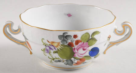 Fruits & Flowers (BFR) Flat Cream Soup Bowl