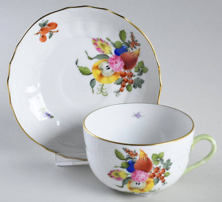 Fruits & Flowers (BFR) Flat Cup & Saucer Set