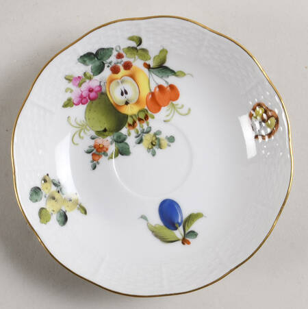 Fruits & Flowers (BFR) Saucer for Flat Demitasse Cup