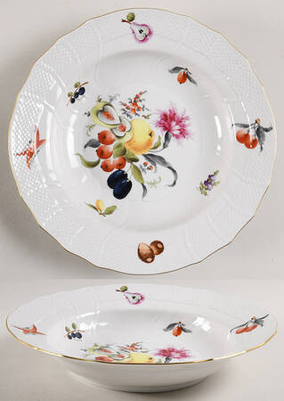 Fruits & Flowers (BFR) Large Rim Soup Bowl