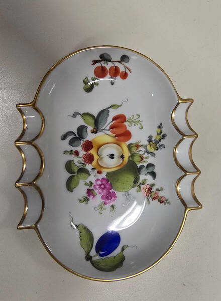 Fruits & Flowers (BFR) 5" Oval Ashtray