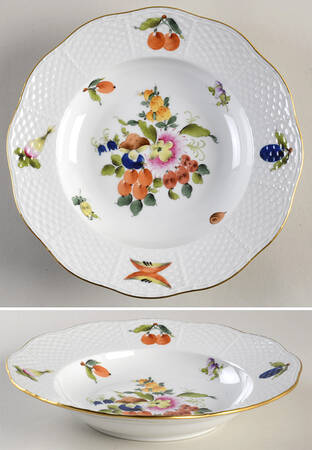 Fruits & Flowers (BFR) Rim Soup Bowl