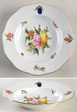 Fruits & Flowers (BFR) Rim Soup Bowl