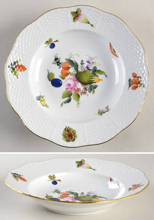 Fruits & Flowers (BFR) Rim Soup Bowl
