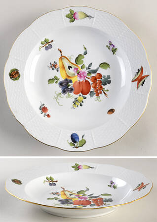Fruits & Flowers (BFR) Large Rim Soup Bowl