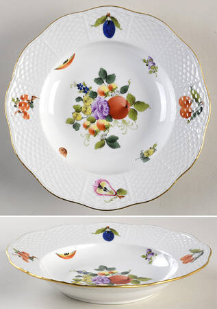 Fruits & Flowers (BFR) Rim Soup Bowl