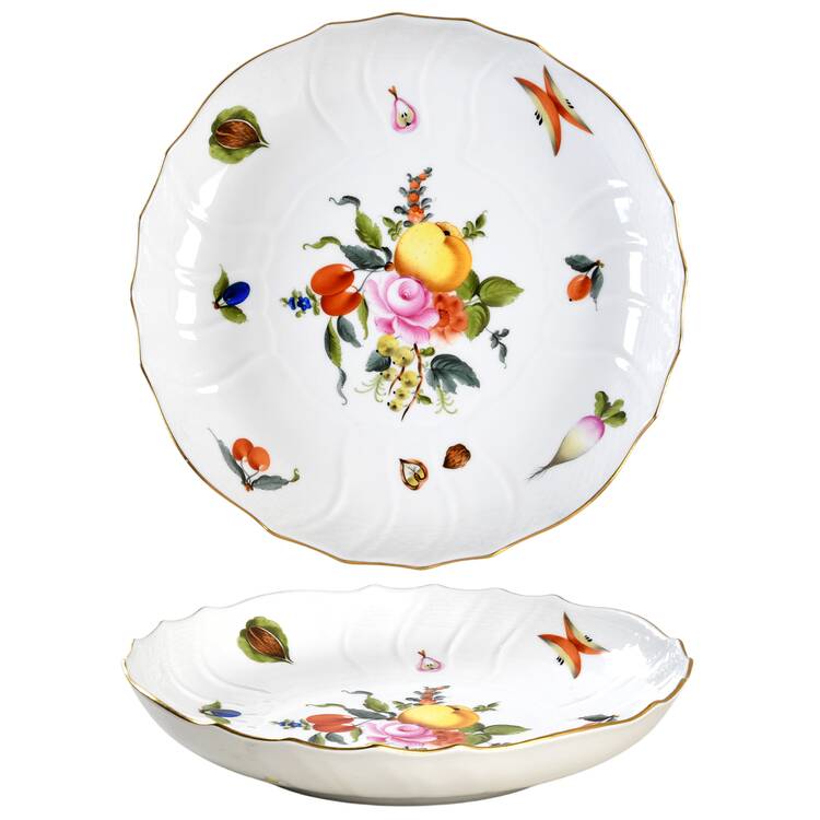 Fruits & Flowers (BFR) 10" Round Vegetable Bowl