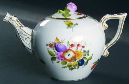 Fruits & Flowers (BFR) Individual Teapot & Lid