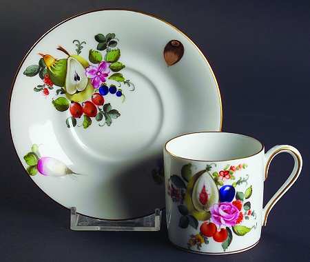 Fruits & Flowers (BFR) Flat Demitasse Cup & Saucer Set