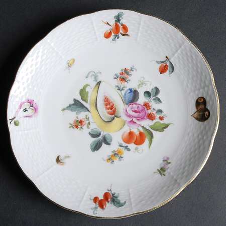 Fruits & Flowers (BFR) Coupe Dessert Plate