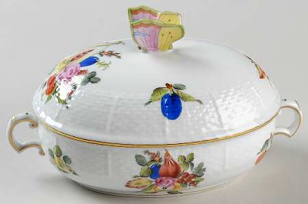 Fruits & Flowers (BFR) Oval Candy Box & Lid