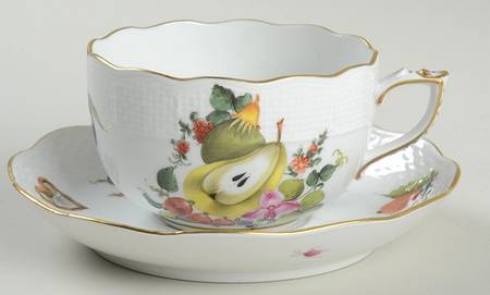 Fruits & Flowers (BFR) Flat Cup & Saucer Set
