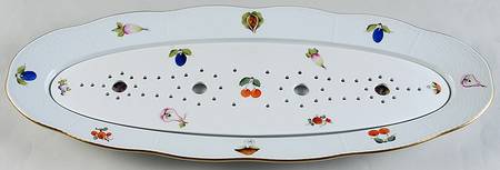 Fruits & Flowers (BFR) 24' Fish Platter & Strainer