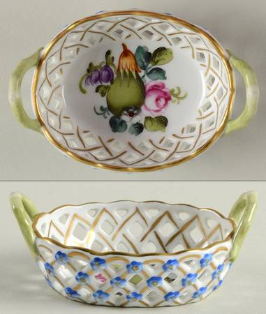 Fruits & Flowers (BFR) Small-Handled Open Weave Basket