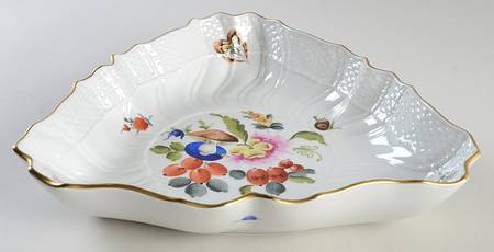 Fruits & Flowers (BFR) 10" Triangular Vegetable Bowl