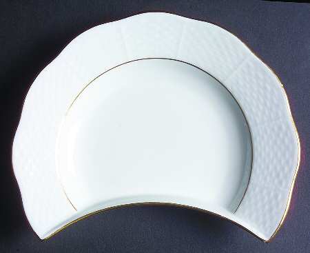 Golden Edge Newer (HDE) Crescent Salad Plate